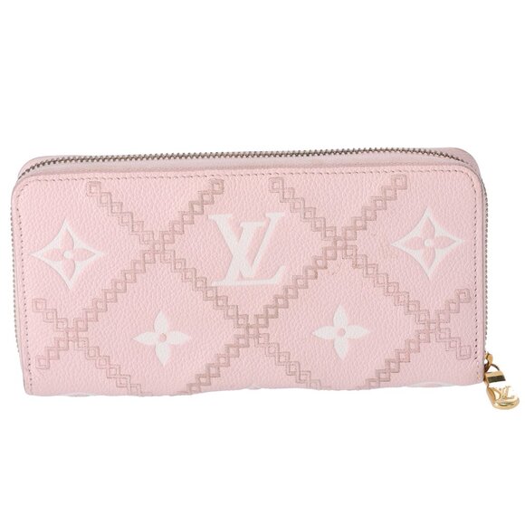 Louis Vuitton Zippy Wallet Monogram Empreinte Broderie M81138 Pink - Picture 2 of 7
